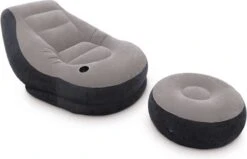 Intex Lounge Stoel - Ultra Lounge - Opblaasbaar - Grijs/zwart -Buiten Kamperen Apparatuur 1200x771 3