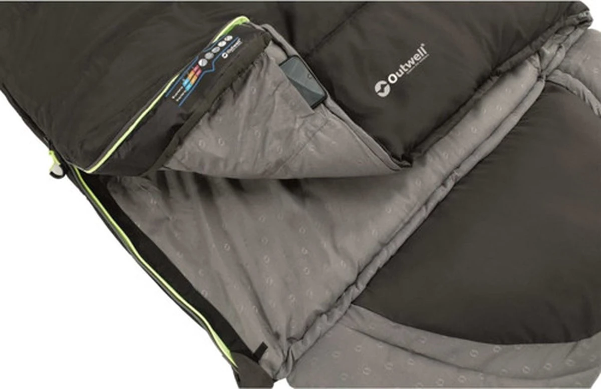 Outwell Slaapzak Contour Rits Links Zwart 14 Outwell Slaapzak Contour Rits Links Zwart - Afbeelding 12