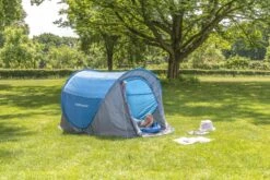 Dunlop Pop Up Tent 220 X 120 X 90 Cm - Grijs/ Blauw - 1 Persoons -Buiten Kamperen Apparatuur 1200x800 18