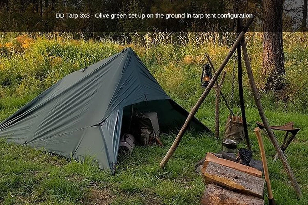 Tarp 3x3 – Olive Green 14 Tarp 3x3 – Olive Green - Afbeelding 12