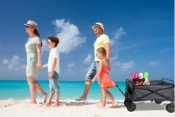 Hoogwaardige Bolderkar Opvouwbaar - Antraciet - Kinderen - Baby - Opslagkar - Bolderwagen - Tuinkar - Bolderkarren -Buiten Kamperen Apparatuur 1200x800 237