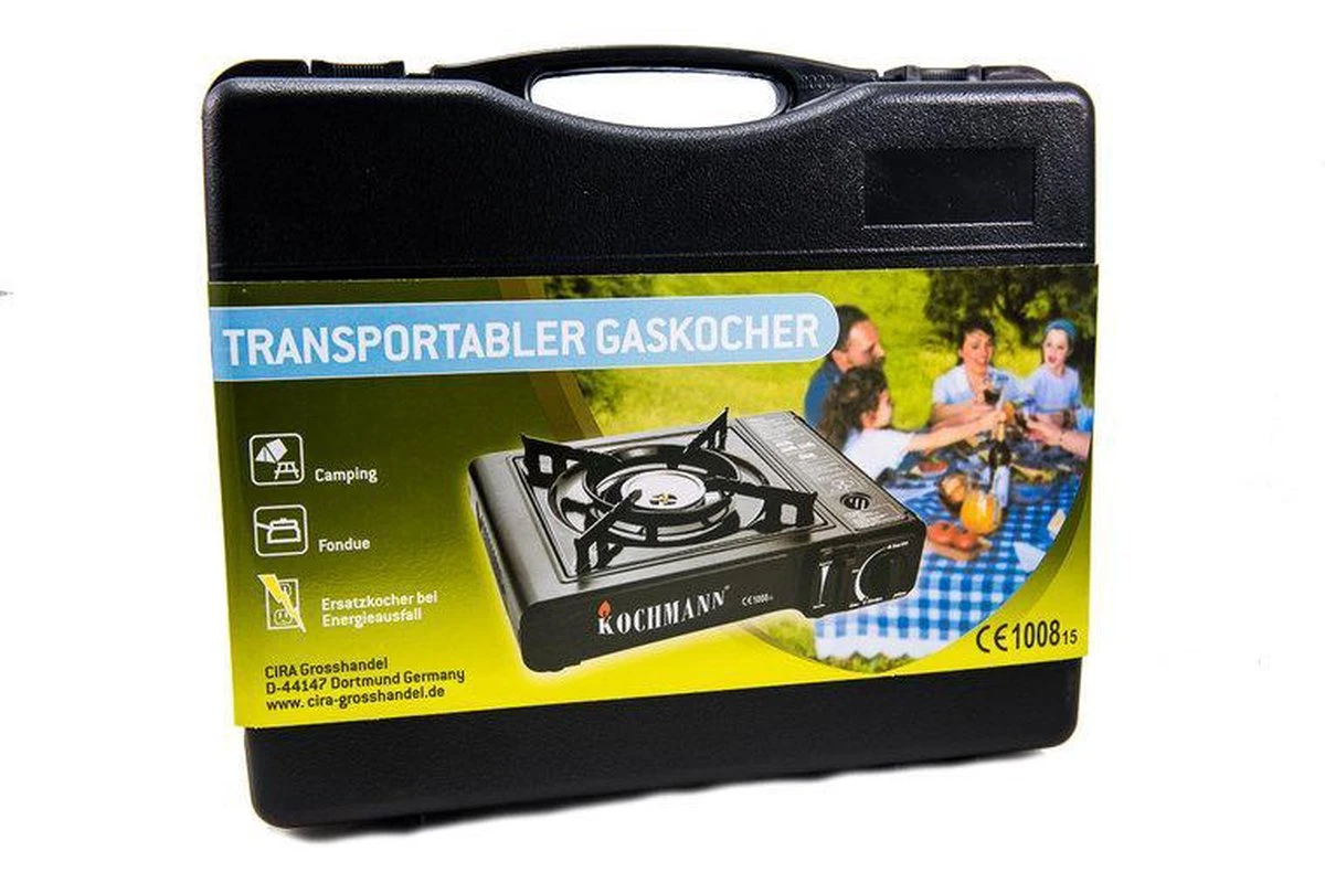 Trasnportabler Gaskocher - Draagbaar Gasvuur Met 4 Kookstel Gasflessen 4 Trasnportabler Gaskocher - Draagbaar Gasvuur Met 4 Kookstel Gasflessen - Afbeelding 2