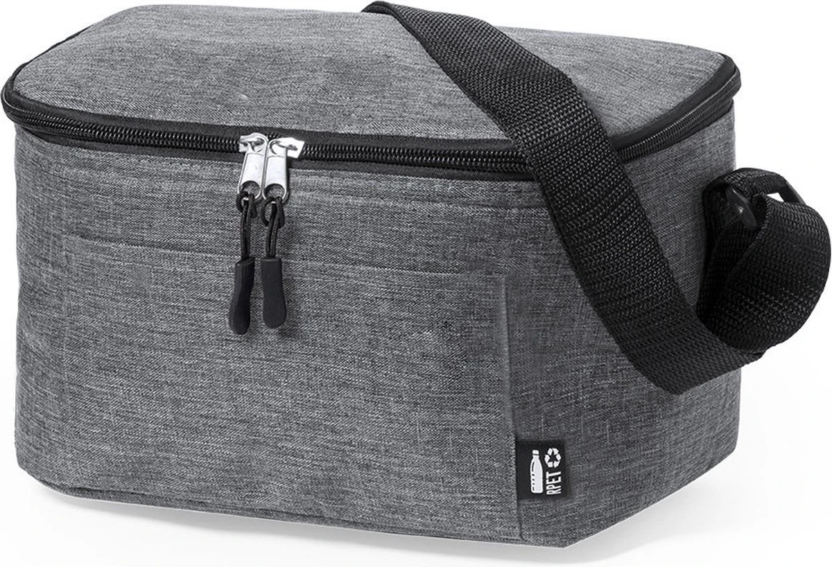 Merkloos Koeltas - Lunchtas - Koeltasje Lunch - Koelelementen - Isolatie - Volwassenen - Dames - Heren - RPET - Polyester - Aluminium - Grijs 3 Merkloos Koeltas - Lunchtas - Koeltasje Lunch - Koelelementen - Isolatie - Volwassenen - Dames - Heren - RPET - Polyester - Aluminium - Grijs