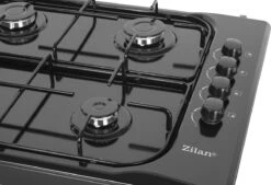 Zilan - Vrijstaande Gaskookplaat - 4 Branders - Gaskooktoestel 4 Pits - Zwart - Roestbestendig -Buiten Kamperen Apparatuur 1200x819 3