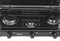 Zilan - Gas Kooktoestel 3 Pits - Campingkooktoestel - Gaskookplaat - Zwart -Buiten Kamperen Apparatuur 1200x819 6
