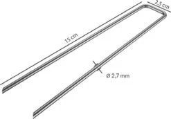 Gardebruk Haringen Set Van 100 Gegalvaniseerd Staal LxØ 150x2,7mm -Buiten Kamperen Apparatuur 1200x835 5