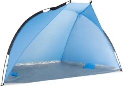 Navaris Windscherm Voor Het Strand - Zon- En Windbescherming Voor Drie Personen - Pop-up Speeltent Met UV- Bescherming - Beach Shelter Met Draagtas -Buiten Kamperen Apparatuur 1200x839