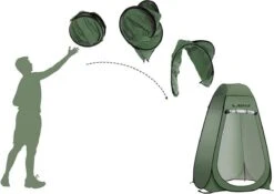 NordFalk Douchetent Pop-up 190 Cm - Camping Douche - Omkleedtent - Incl. Tentharingen En Draagtas - Groen 14 NordFalk Douchetent Pop-up 190 Cm - Camping Douche - Omkleedtent - Incl. Tentharingen En Draagtas - Groen -Buiten Kamperen Apparatuur 1200x848