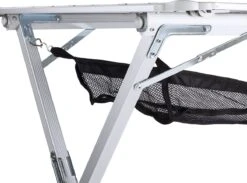 Campart Campingtafel XL TA-0806 - Opvouwbaar, Lichtgewicht En Met Verstelbare Poten - Kampeertafel Inklapbaar Inclusief Opbergtas - 140 X 80 X 70 Cm - Wit -Buiten Kamperen Apparatuur 1200x891 3