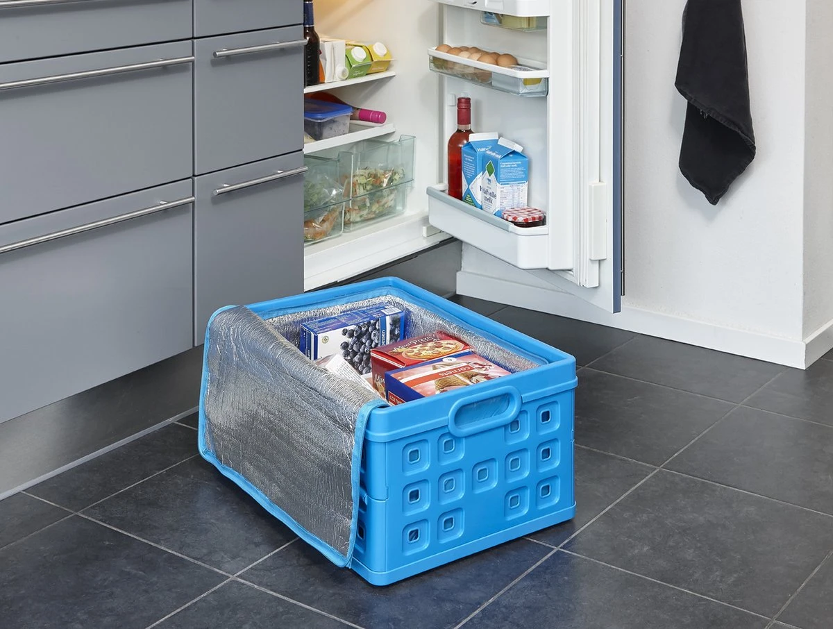 Sunware - Square Koeltas Blauw - Voor Vouwkrat 32L - 43 X 31 X 23 Cm 4 Sunware - Square Koeltas Blauw - Voor Vouwkrat 32L - 43 X 31 X 23 Cm - Afbeelding 2