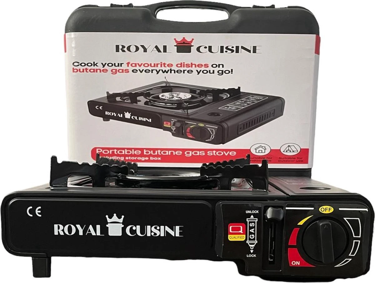 Campgas Draagbaar Gasfornuis - 1-Pits - 2200W 3 Campgas Draagbaar Gasfornuis - 1-Pits - 2200W