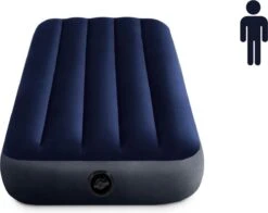 Intex Luchtbed - Classic Downy - Formaat: Cot - B76 X L191 X H25 Cm - 1 Pers. - Met Reparatieset -Buiten Kamperen Apparatuur 1200x954