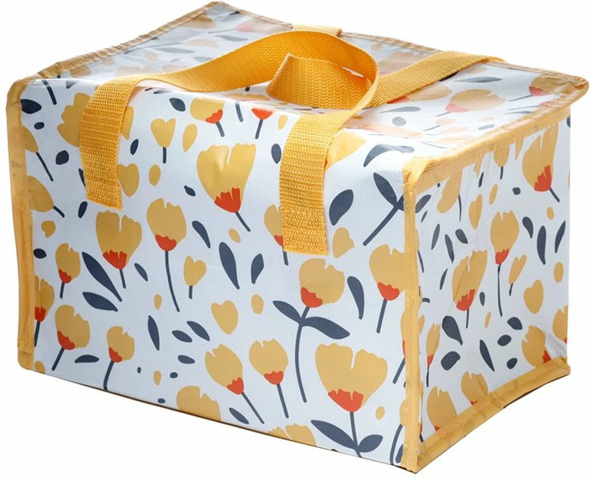 Kleine Lunch/sixpack Koeltas - Boterbloem Print - 20 X 30 Cm - 12 L 10 Kleine Lunch/sixpack Koeltas - Boterbloem Print - 20 X 30 Cm - 12 L - Afbeelding 8