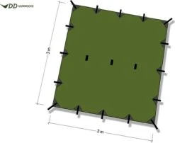 Tarp 3x3 – Olive Green 25 Tarp 3x3 – Olive Green -Buiten Kamperen Apparatuur 1200x979 2
