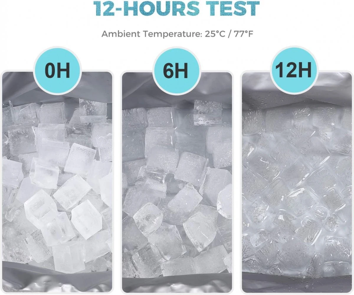 Lifewit 20L Koeltas | 20 Liter | Opvouwbaar | Koelbox-Koeltas | Isolatietas/ Picknicktas Voor Levensmiddelen / Grijs 8 Lifewit 20L Koeltas | 20 Liter | Opvouwbaar | Koelbox-Koeltas | Isolatietas/ Picknicktas Voor Levensmiddelen / Grijs - Afbeelding 6