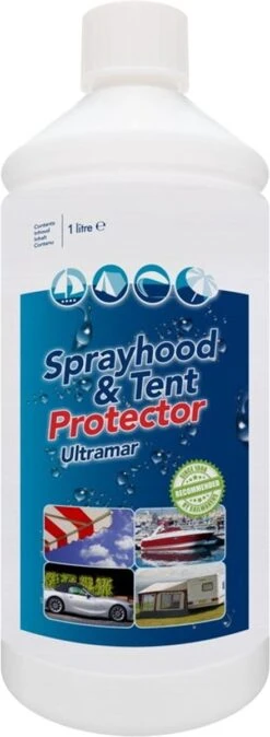 Ultramar - Sprayhood & Tent Protector 1L - Impregneermiddel Voor Bootkap, Tent, Cabriodak - Maakt Waterdicht En Geeft Extra Bescherming -Buiten Kamperen Apparatuur 440x1200