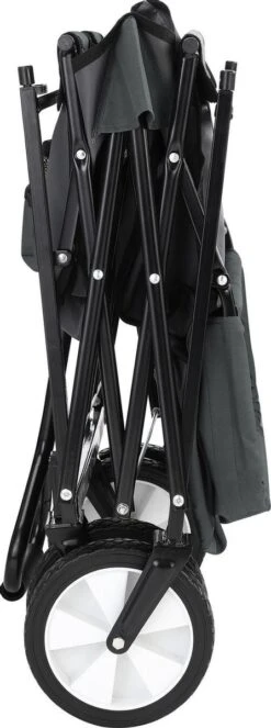 Monzana Bolderkar Opvouwbaar - 100 Liter - Met Afneembaar Dak Grijs -Buiten Kamperen Apparatuur 447x1200