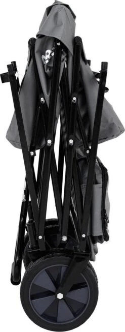 AREBOS Handwagen Vouwbare Dak Handwagen Vouwbare Trolley Uitrustingswagen Grijs -Buiten Kamperen Apparatuur 454x1200 1