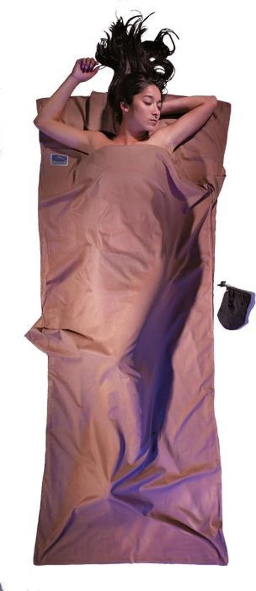 Cocoon TravelSheet - Lakenzak - Egyptisch Katoen - Khaki 4 Cocoon TravelSheet - Lakenzak - Egyptisch Katoen - Khaki - Afbeelding 2