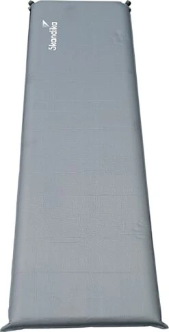 Skandika Easy Single Zelfopblaasbaar Slaapmat – Slaapmat – Slaapmat Zelfopblazend – Logeerbed – Polyester, PVC - Premium Zelfopblazend Luchtbed, Antislip-materiaal, Ideaal Voor Camping – Outdoor, Camping – Kamperen – 196 X 60 X 10 Cm – 3.2kg - Grijs -Buiten Kamperen Apparatuur 613x1200