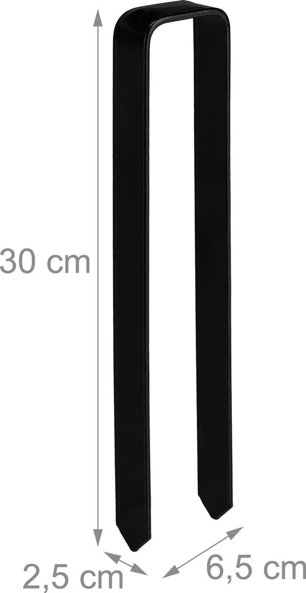 Relaxdays Grondankers Voor Rozenboog - Staal - Grondpennen - U-vorm - Haringen - Anker 4 Relaxdays Grondankers Voor Rozenboog - Staal - Grondpennen - U-vorm - Haringen - Anker - Afbeelding 2