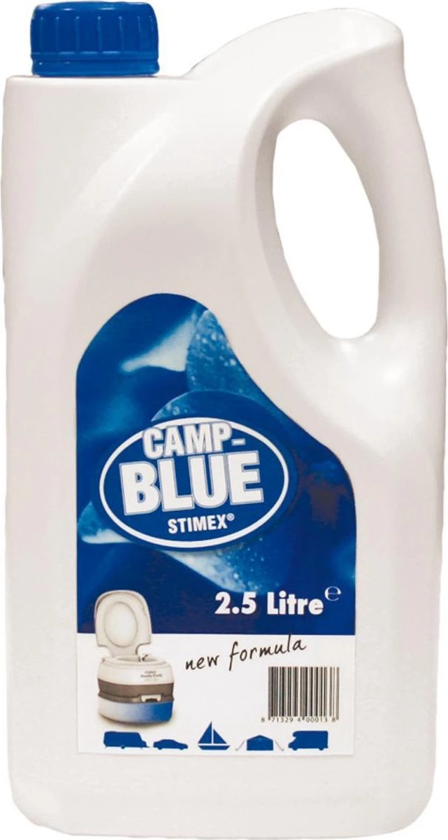 Stimex Toiletvloeistof - Camp Blue - 2,5 Liter 3 Stimex Toiletvloeistof - Camp Blue - 2,5 Liter