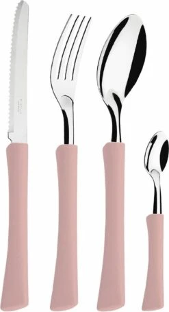 Di Solle Inova D - 6 Persoons Bestekset - Handige Opbergbak Met Raspdeksel - 26 Delig - Baby Pink -Buiten Kamperen Apparatuur 652x1200 2