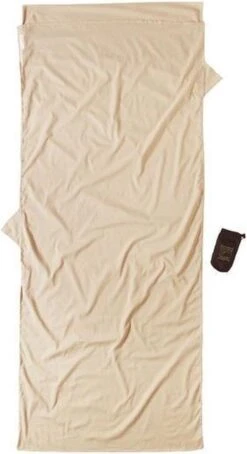 Cocoon TravelSheet - Lakenzak - Egyptisch Katoen - Beige -Buiten Kamperen Apparatuur 653x1200 4