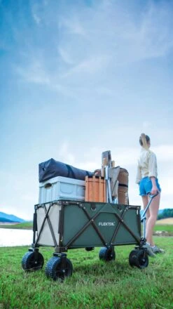 Flextail Gear Bolderkar Opvouwbaar Ezy Wagon - Tot 100KG - Wielen Loskoppelbaar - Zwart -Buiten Kamperen Apparatuur 674x1200 1