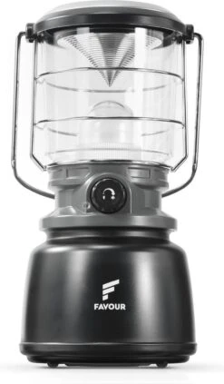 Favour L0944 Retro LED Lantaarn Hoog Vermogen 1300 Lumen, Vintage Design, Tuinlantaarn, Camping Lamp, Stormlantaarn Kleurtemperatuur Instelbaar Warm Wit Tot Koel Wit, Traploos Dimbaar Incl. Kaarslichtstand