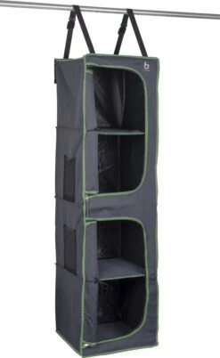 Bo-Camp - Tentorganizer - 4-vaks - 2 Deurtjes - 35x35x131 Cm - Grijs -Buiten Kamperen Apparatuur 737x1200 1