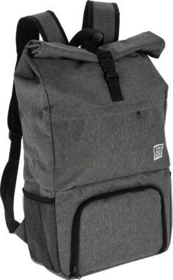 Merkloos Rugtas/rugzak Grijs - 30 X 12 X 60 Cm - 20 Liter - Met Koel Voorvakje - Koelrugzak -Buiten Kamperen Apparatuur 743x1200 1