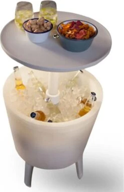 Keter Coolbar Partytafel – Lichtgevend - 49,5x49,5x57cm - Wit -Buiten Kamperen Apparatuur 778x1200 2