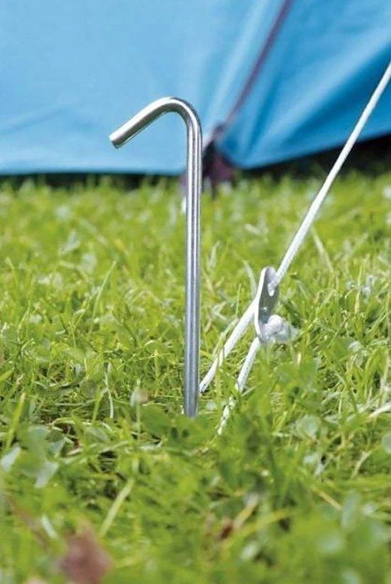 Stalen Tentharingen Set - 12 Stuks - 23 Cm | Staal | Opzetten Tent | Tentspijkers | Tentspijker | Haringen | Tentharing | Haring | Camping | Kamperen 6 Stalen Tentharingen Set - 12 Stuks - 23 Cm | Staal | Opzetten Tent | Tentspijkers | Tentspijker | Haringen | Tentharing | Haring | Camping | Kamperen - Afbeelding 4
