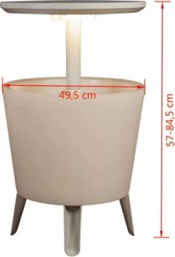 Keter Coolbar Partytafel – Lichtgevend - 49,5x49,5x57cm - Wit -Buiten Kamperen Apparatuur 818x1200 7