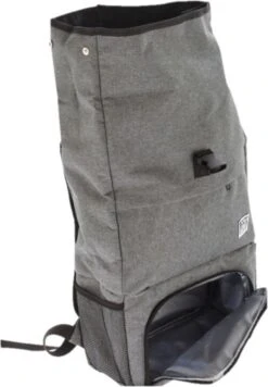 Merkloos Rugtas/rugzak Grijs - 30 X 12 X 60 Cm - 20 Liter - Met Koel Voorvakje - Koelrugzak -Buiten Kamperen Apparatuur 833x1200 1
