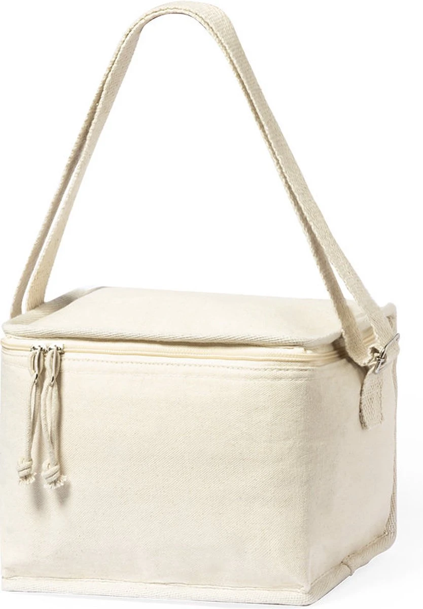 Merkloos Koeltas - Lunchtas - Koeltasje Lunch - Koelelementen - Isolatie - Volwassenen - Dames - Heren - 17 X 22 Cm - Katoen - Gebroken Wit 3 Merkloos Koeltas - Lunchtas - Koeltasje Lunch - Koelelementen - Isolatie - Volwassenen - Dames - Heren - 17 X 22 Cm - Katoen - Gebroken Wit