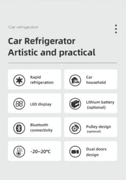Alpicool 55L - Koelkast/vriezer - 12V-24V/230V - Compressor - APP - Voor Auto En Huis - Outdoor Camping Benodigdheden -Buiten Kamperen Apparatuur 837x1200 1