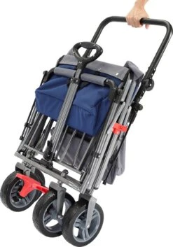 AREBOS Premium Steekwagen Met Dak Opvouwbare Tuinkar Handkar Bolderkar Blauw / Grijs 25 AREBOS Premium Steekwagen Met Dak Opvouwbare Tuinkar Handkar Bolderkar Blauw / Grijs -Buiten Kamperen Apparatuur 840x1200 2