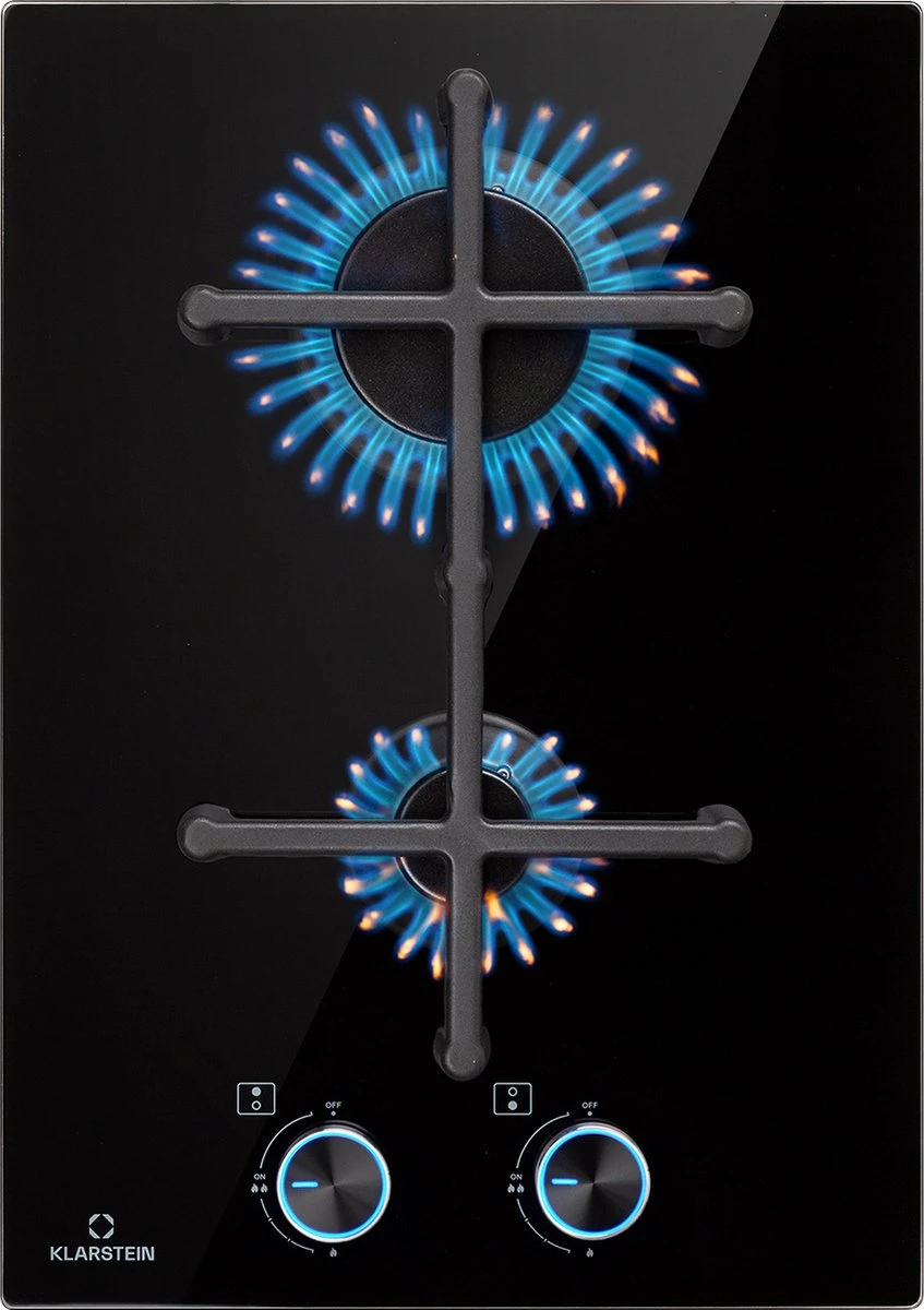 Illuminosa Domino Gaskookplaat 2-pits Sabaf Branders Glaskeramiek 3 Illuminosa Domino Gaskookplaat 2-pits Sabaf Branders Glaskeramiek