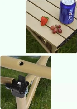 Buxibo - Lichtgewicht Vouwbare Campingtafel - Inklapbaar - Vis/Tuin/Picknick Tafel - Kamperen - Met Opberghoes - Aluminium - Grijs -Buiten Kamperen Apparatuur 848x1200 1