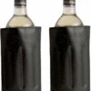 Merkloos 2x Koelelementen Hoezen Zwart Voor Wijnflessen 34 X 18 Cm - Wijnflessen/drankflessen Koelelement - Flessenkoeler - Wijnkoeler -Buiten Kamperen Apparatuur 854x1200 2