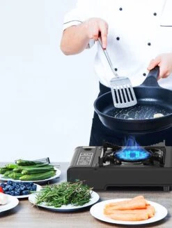 Camping Kooktoestel - Draagbaar Gasfornuis - Incl. 8x Gasflessen En Koffer -Buiten Kamperen Apparatuur 908x1200 4