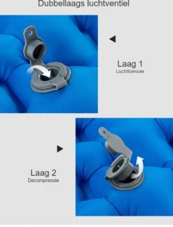 Hikr® Luchtbed - Slaapmat - Opblaasbaar Matras - Lichtgewicht - Outdoor - Camping - Hiking & Wandelen -Buiten Kamperen Apparatuur 917x1200