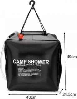 Merkloos Buitendouche Solar - Camping Douche - Solar Buitendouche - Buitendouche Met Warm Water - Zonnedouche - Draagbare Douche - Douchezak 40L -Buiten Kamperen Apparatuur 938x1200 3